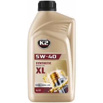 Motoreļļa K2 5W - 40, sintētiskais, 1 l