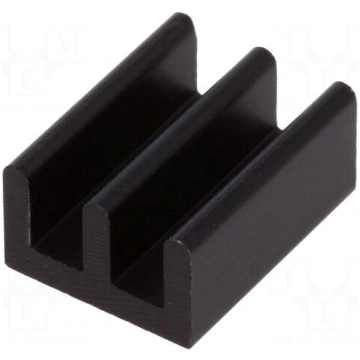 Heatsink: extruded | black | L: 13mm | W: 10mm | H