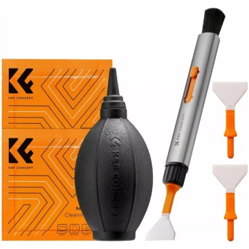 Tīrīšanas komplekts K&F 6‑1 optikai un pilnrāmja s
