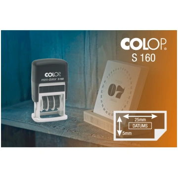 Taisnstūra datumzīmogs Colop S 160 Mini Dater, gat