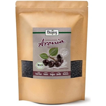 Biojoy Bioloģiskās Aronijas ogas (1 kg), kaltētas 