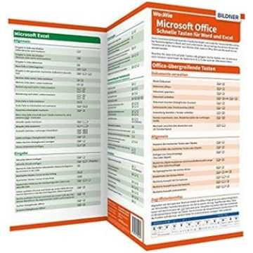 Tastenkombinationen für Word und Excel auf einen B