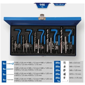 Brilliant Tools Vītņu remonta komplekts, 146 gab