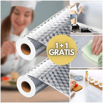 Virtuves alumīnija folijas uzlīme - 2 ruļļi, 61x30