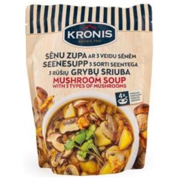 Sēņu zupa ar 3 veidu sēnēm KRONIS 530g
