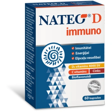 NATEO D immuno - D vitamīns, C vitamīns, cinks