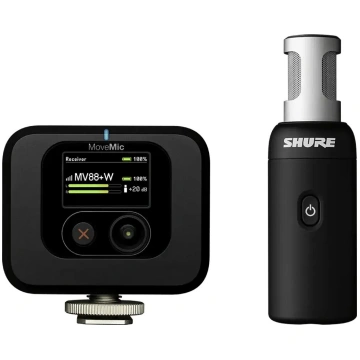 Bezvadu interviju mikrofons Shure MoveMic 88+, mel