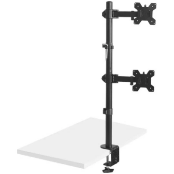 Maclean MC-967 Double Vertical Monitor Desk Mount 