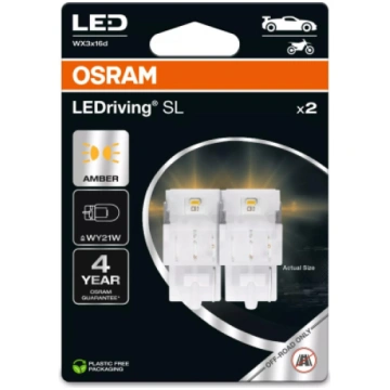 Osram WY21W LED AUTOLAMPAS 1.4W 7504DYP AMBER 12V 