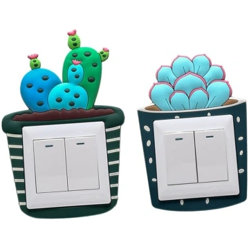 jojofuny Pack of 5 Luminous Button Sticker Plate O