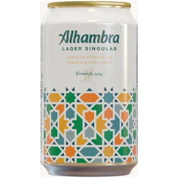 Alhambra Singular, Pale Lager beer (cerveza), from