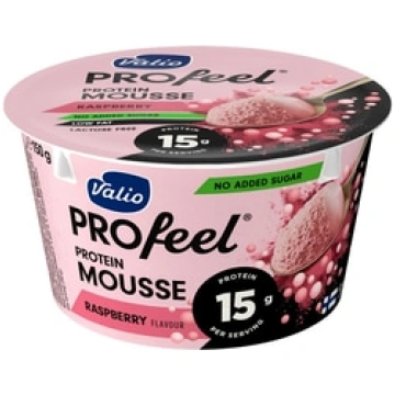 Deserts muss Profeel, proteīna, bezlaktozes, aveņu