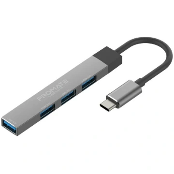 Promate LiteHub-4 USB-C Hub 3xUSB2.0 + USB3.0 LITE