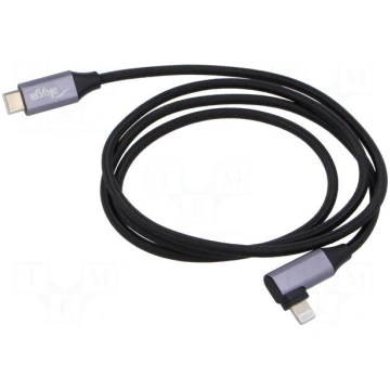 Cable | USB 2.0 | Apple Lightning angled plug,USB 