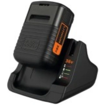 Lādētājs BLACK+DECKER un 1 x akumulators 36 V 2,0 