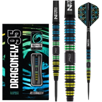 Red Dragon Dragonfly 95 Black 95% šautriņas RDRDD2