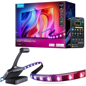 Govee TV Backlight 3 Pro ar HDR trīskameru, 3,6 m 