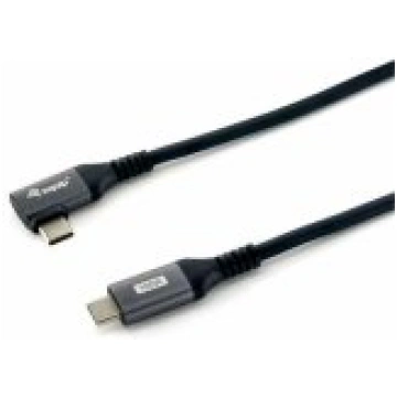 EQUIP Cable USB-C 2.0 100W Angled 1m Black vads 12