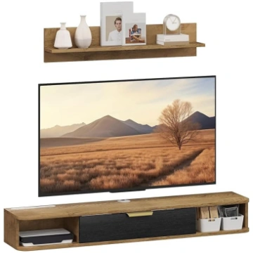 HOMCOM Living Room Furniture Set TV Furniture with
