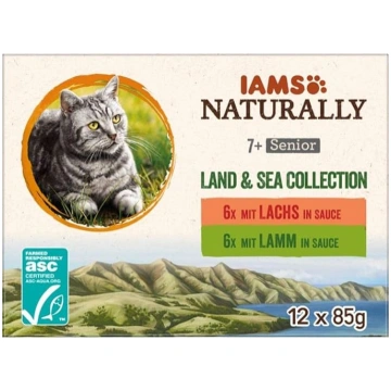 IAMS Naturally mitrā kaķu barība mērcē – augstas k
