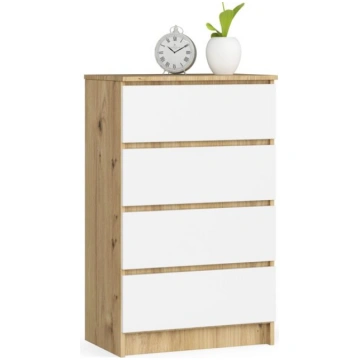 Kumode NORE K60 4, brūna/balta