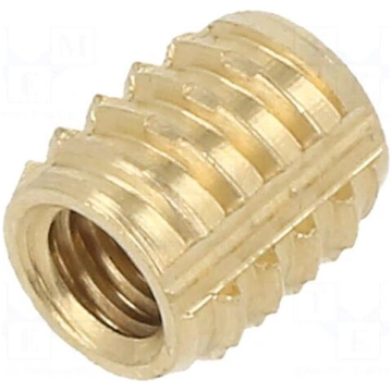 Threaded insert | brass | M4 | BN 37915 | L: 7.1mm