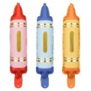 Foil balloons for garlands Crayons, set, 7x30 cm