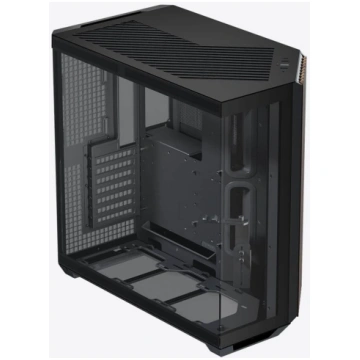 APNX V1-W-BK-v1 Midi Tower Melns, Koka | GESI-420 