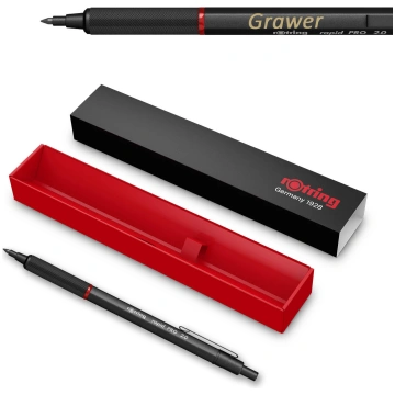 Rotring Rapid Pro Precision 2,0 mm melns zīmulis a