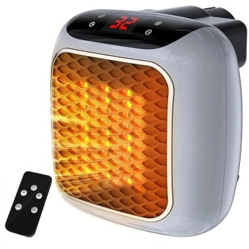 Ventilatora sildītājs ar tālvadības pulti, mini ke