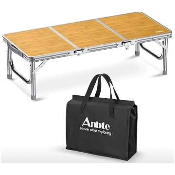 Anbte Camping Table Folding Aluminium 87 x 40 x 26