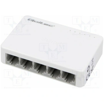 Switch Ethernet; DC socket,RJ45 socket x5; Fast Et