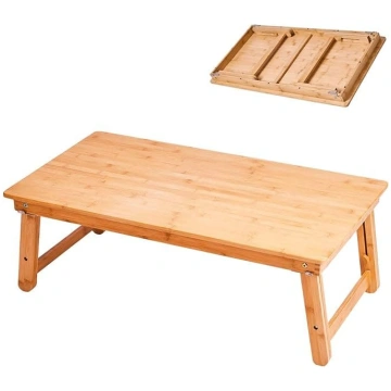 Bamboo Coffee Table Folding Low Base Dining Table 