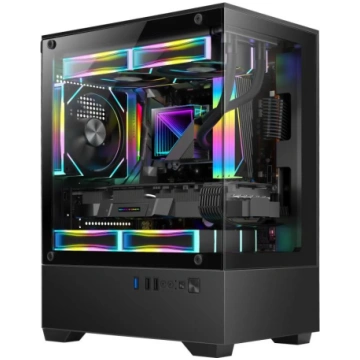 Case GOLDEN TIGER micro ATX Black Mini Tower Raide