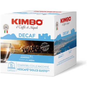 Kimbo 16 Capsule compatibili Dolcegusto Decaffeina