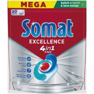 SOMAT Excellence 4in1 tabletes trauku mazgājamām m
