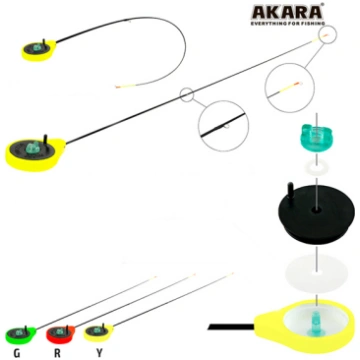 Ziemas makšķere AKARA SP-S (stiklšķ. spice, 33 cm,