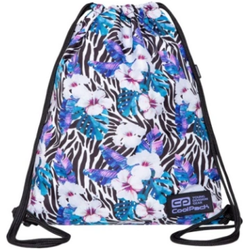 Shoe bag CoolPack Solo Flower Zebra C72262 Drawstr