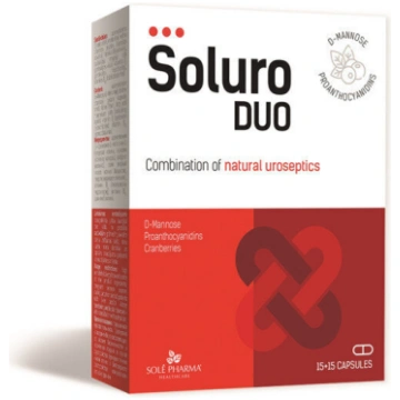 Uztura bagātinātājs Soluro DUO, 30kapsulas Solepha