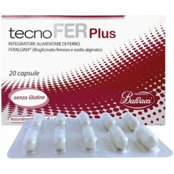 Uztura bagātinātājs TecnoFER Plus 30mg kapsulas N2