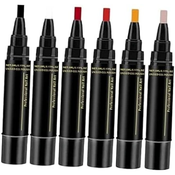 6 Nagellackstifte, 6 Farben, Vielseitig Einsetzbar