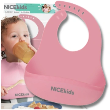 Bakalu NICEkids silikona bērnu priekšautiņš ar kab