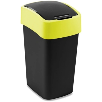 Atkritumu spainis Flip Bin 25L melns/dzeltens 3253