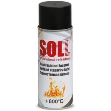 SOLL karstumizturīgā krāsa soll, 600c, melna, 400m