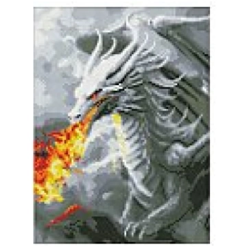 Dimantu mozaīkas komplekts "Fire-breathing dragon 