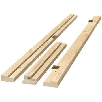 Kārbas elements neapstrādāta priede, taisns, 1,05 