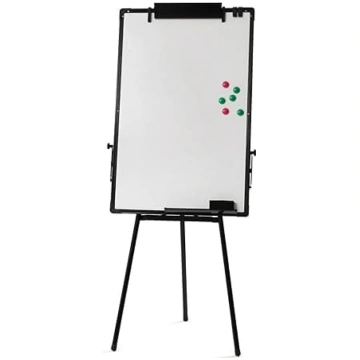 Balta tāfele ar flipchart statīvu, magnētiska, reg