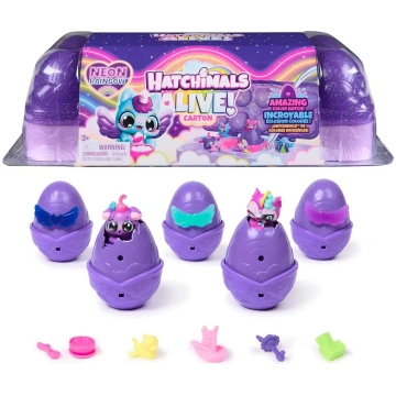Figūriņu komplekts Hatchimals Alive Neon Rainbow C