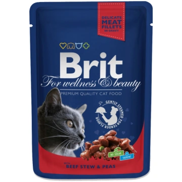 Brit Premium Cat Beef Stew & Peas 100 g konservi k