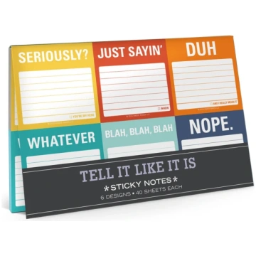 Knock Knock Tell It Like It Is Sticky Note Packet 